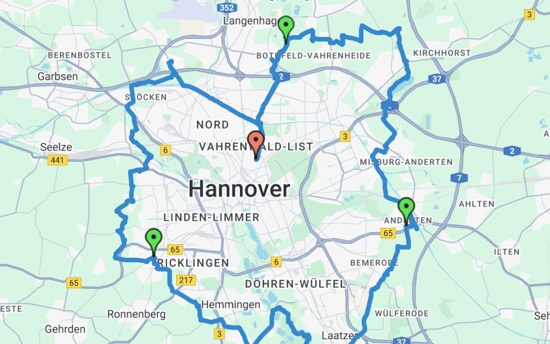 Mit dem Rad unterwegs auf dem Grünen Ring